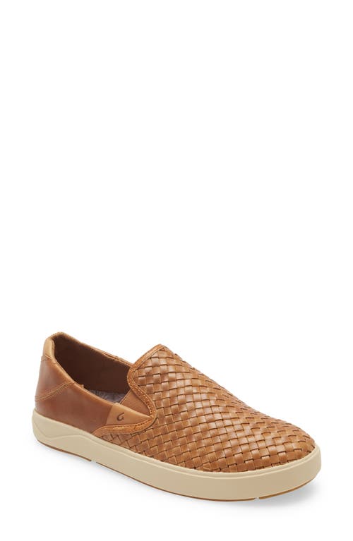 OluKai Lae'ahi Lauhala Woven Leather Shoe at Nordstrom,