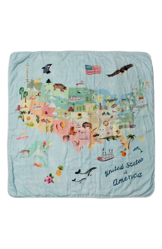 Loulou Lollipop Kids' Oversized Muslin Quilt In Usa