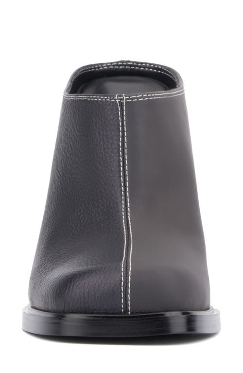 Olivia Miller Square Toe Mule In Black