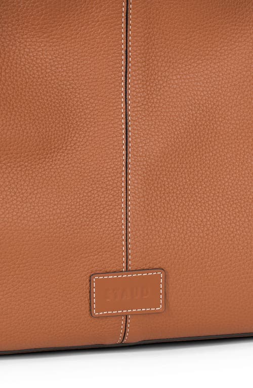 Shop Staud Grande Leather Tote Bag In Tan