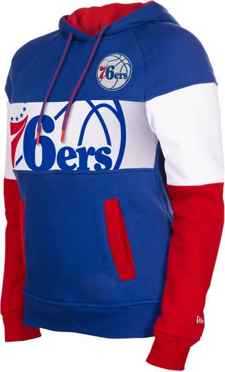 Philadelphia 76ers New Era Women's Colorblock Raglan Long Sleeve T-Shirt -  Royal