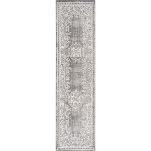 Jonathan Y Rosalia Cottage Medallion Area Rug In Ivory/gray