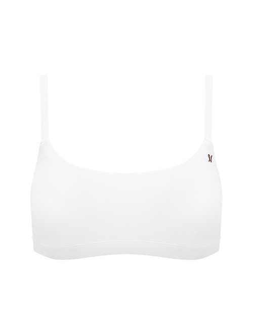 Shop Nudea The Stretch Scoop Neck Bralette In White