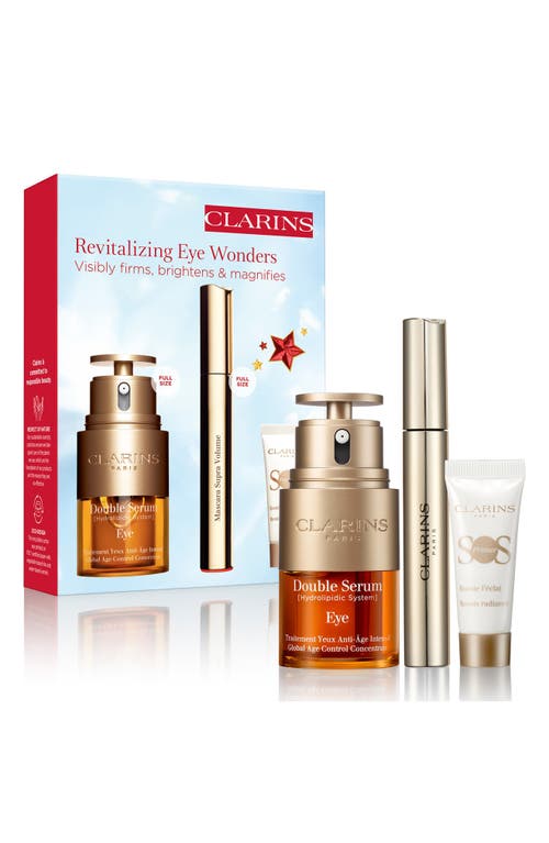 CLARINS CLARINS DOUBLE EYE SERUM FIRMING & HYDRATING ANTI-AGING SET (LIMITED EDITION) $126 VALUE 