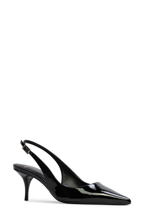 CC 25A Slingback Flat Beige Black Suede main image 1