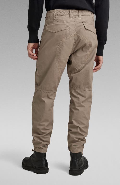 Shop G-star Relaxed Fit Tapered Cotton Cargo Pants In Turf