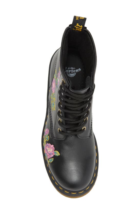 Shop Dr. Martens' Dr. Martens 1460 Vonda Ii Flower Embroidered Boot In Black