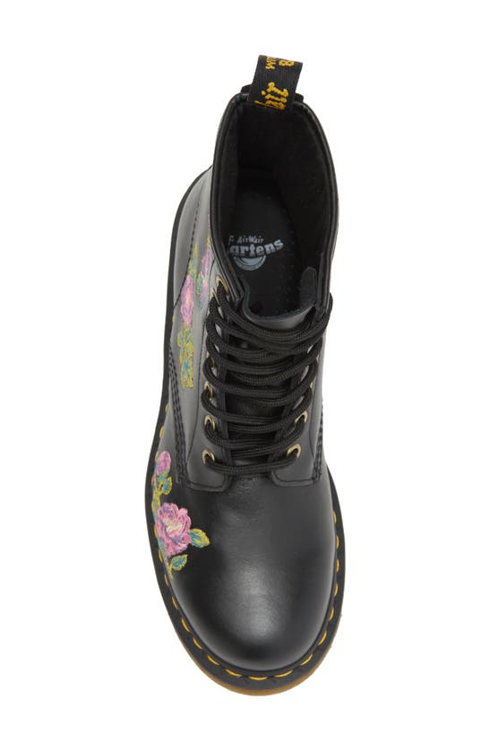 Dr. Martens' Dr. Martens 1460 Vonda Ii Flower Embroidered Boot In Black