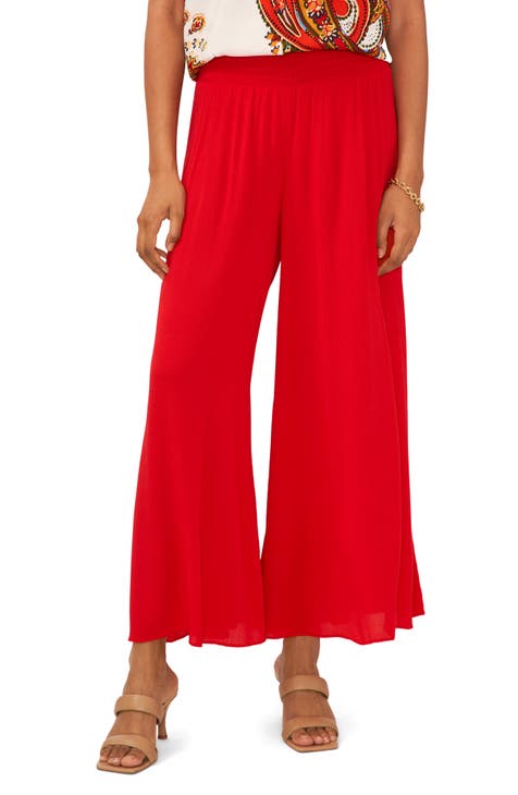 Women's Red Wide-Leg Pants | Nordstrom