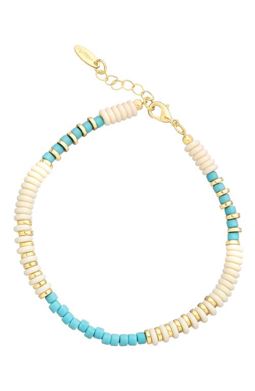 Ettika Ocean Tide Bead Anklet in Turquoise at Nordstrom