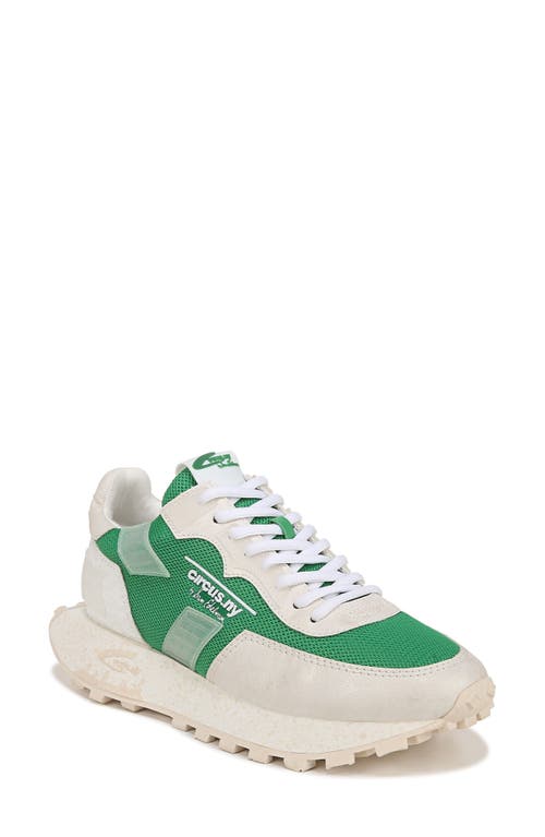 Devyn Sneaker in White/Green