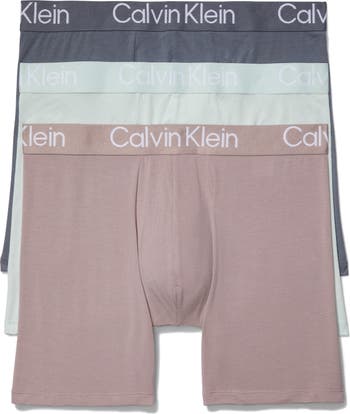 Calvin Klein Men's Ultra Soft Modal Boxer Brief, ABSTRAC Animal Print-Bayou  Blue, S