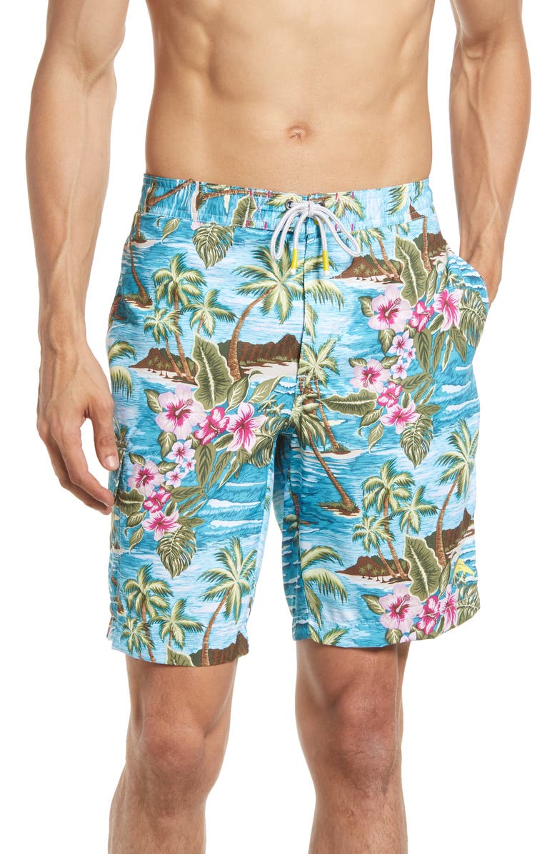 Tommy Bahama Baja Hula High Seas Floral Board Shorts | Nordstromrack