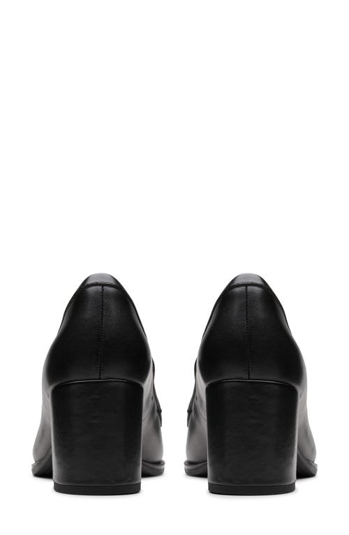 Shop Clarksr Clarks(r) Freva 55 Edge Penny Loafer Pump In Black Leather