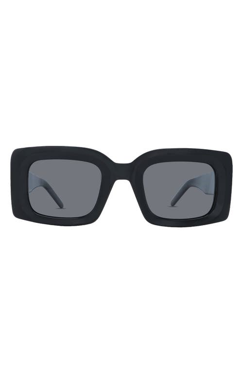 The Kendall Square Sunglasses in Black-Smoke