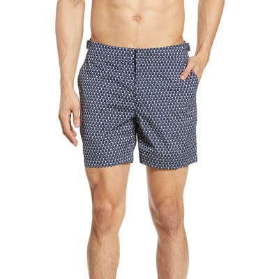 Orlebar Brown Bulldog Sport Cerchio Swim Trunks, Blue