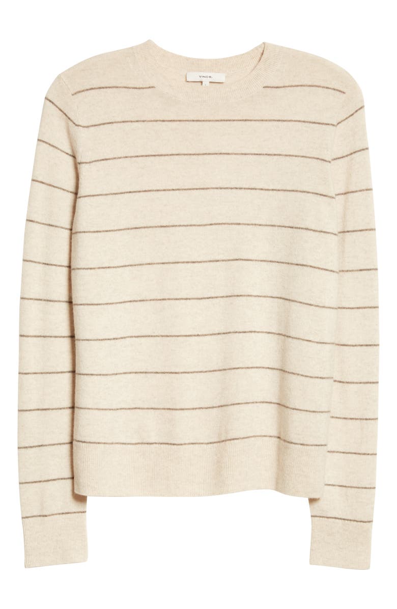 Vince Stripe Wool & Cashmere Sweater, Alternate, color,