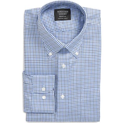 Nordstrom Shop Smartcare(TM) Classic Fit Check Dress Shirt, Blue