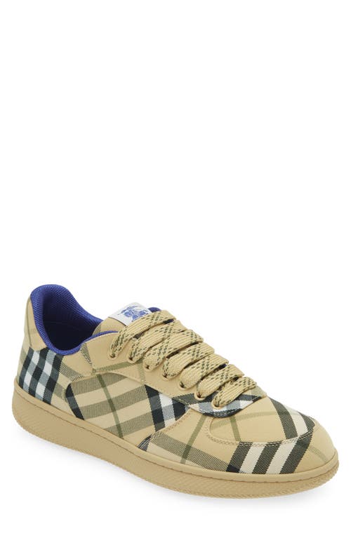 Shop Burberry Terrace Check Sneaker In Grain Ip Check