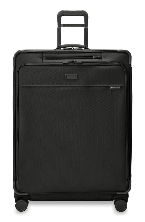 Briggs & Riley Baseline Extra Large Expandable Spinner Suitcase in Black at Nordstrom