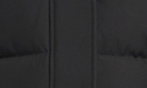 Moose Knuckles Cloud 3q 800 Fill Power Down Puffer Jacket With Removable Genuine Shearling Trim In Black/black