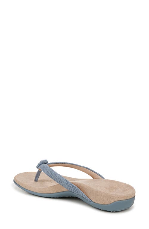 Shop Vionic Mattie Flip Flop In Vintage Blue Haze