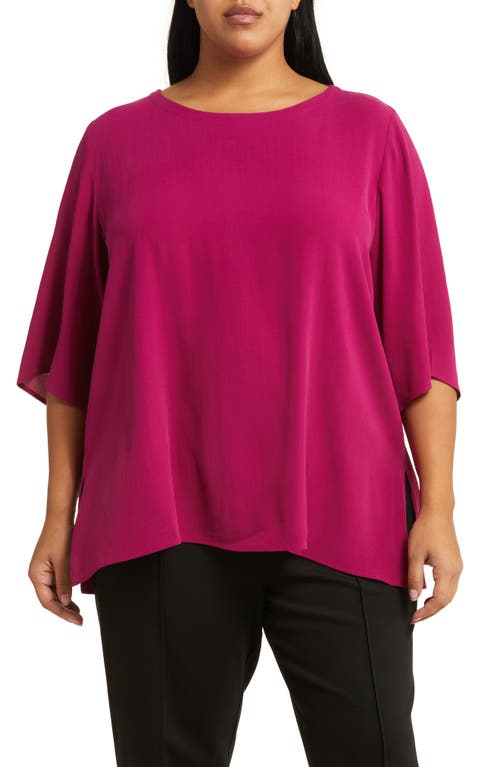 Eileen Fisher Ballet Neck Silk Top at Nordstrom,