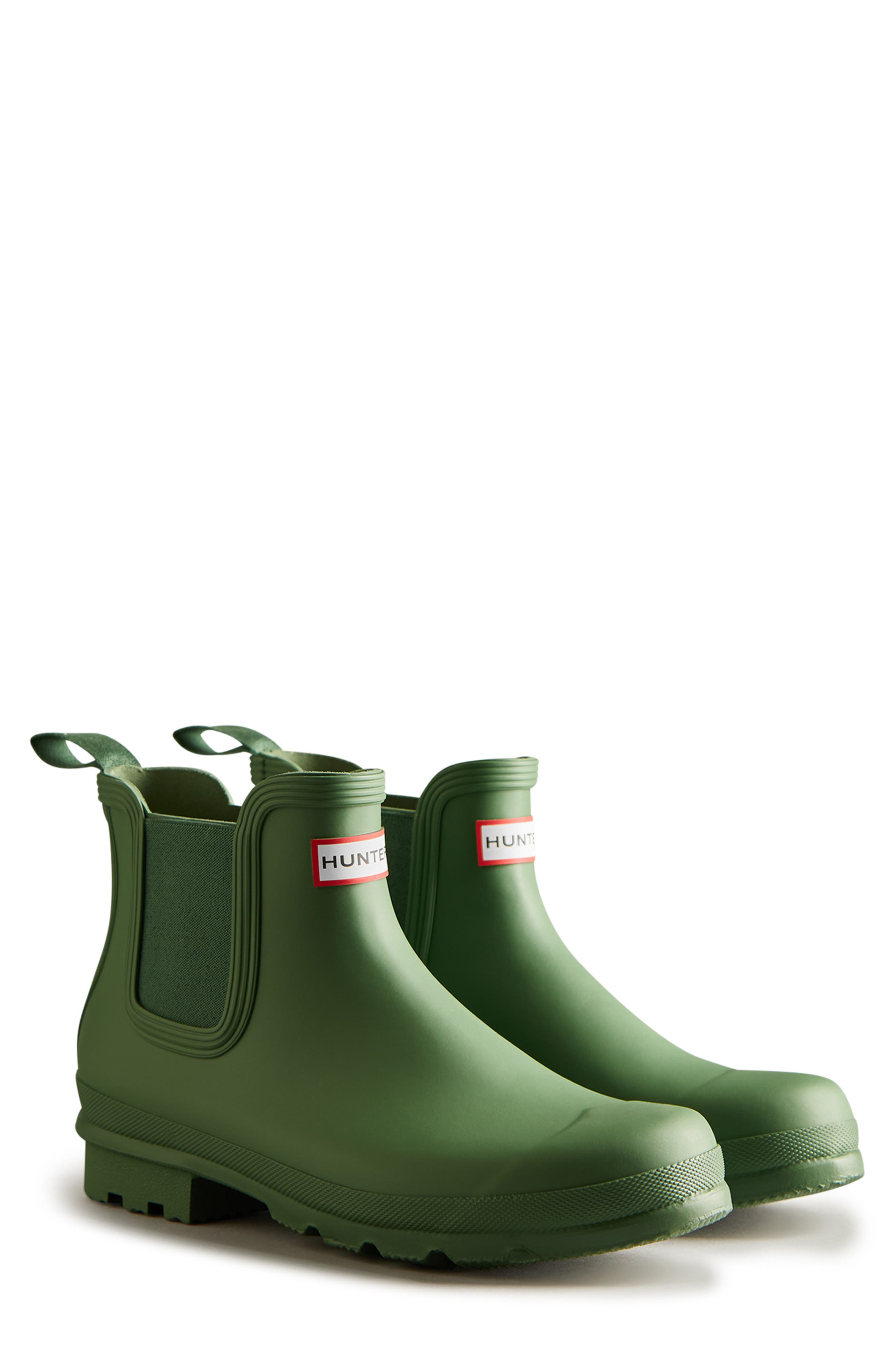 Hunter Original Waterproof Chelsea Rain Boot in Fell Green