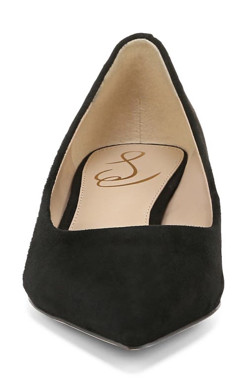Sam Edelman Franci Pointed Toe Pump In Black Suede