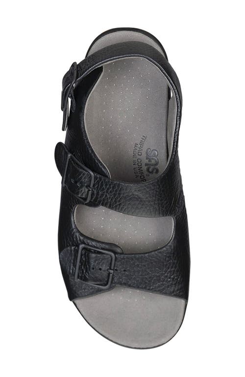 Sas Relaxed Slingback Sandal In Black