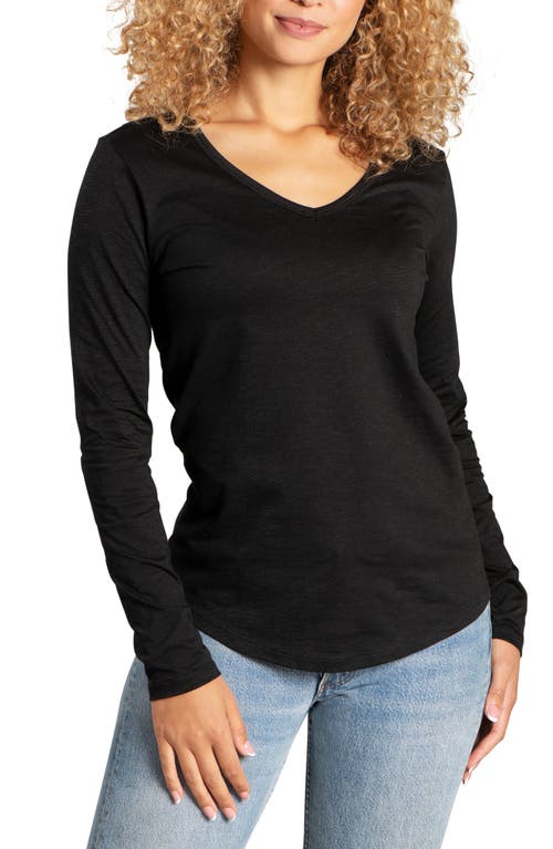 Toad & Co Marley II Long Sleeve T-Shirt in Black