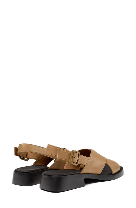 Shop Camper Dana Slingblack Sandal In Medium Brown