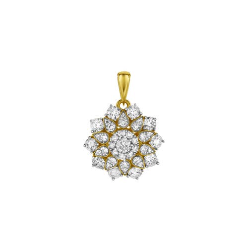 Shop Luvmyjewelry Flower Of Life Diamond Pendant In 10k Yellow Gold