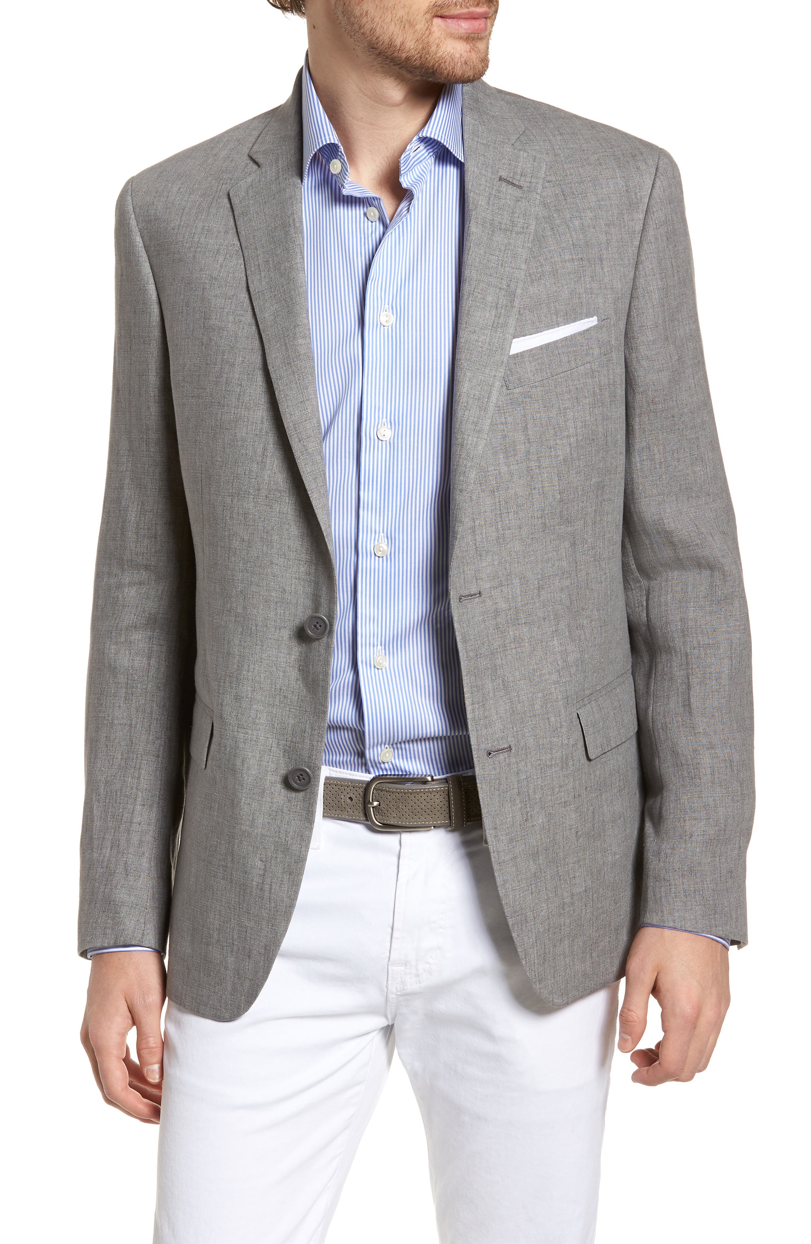 Nordstrom Men's Shop Trim Fit Linen Blazer Nordstrom