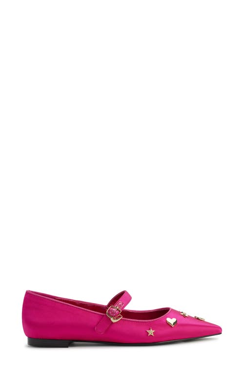 Shop Karl Lagerfeld Paris Veyda Pointed Toe Mary Jane Flat In Cactus Flower