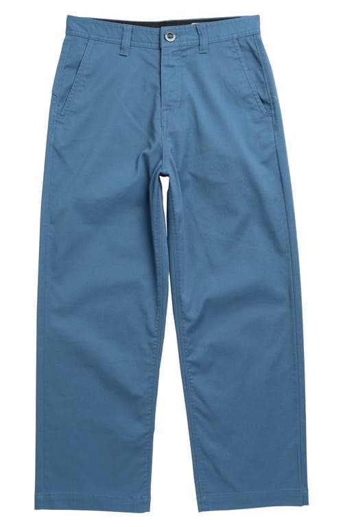 Volcom Kid Frickin Nailer Stretch Twill Pants Stone Blue at Nordstrom,