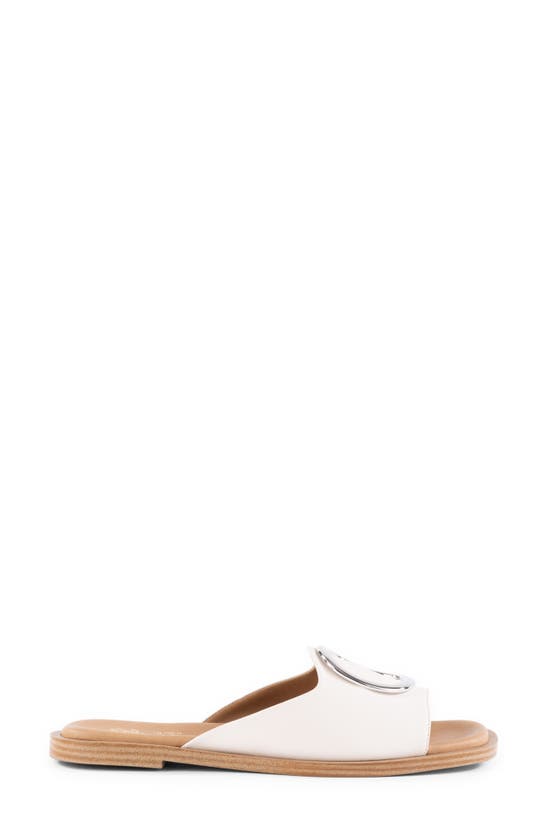 Shop Seychelles End Of Time Slide Sandal In Off White