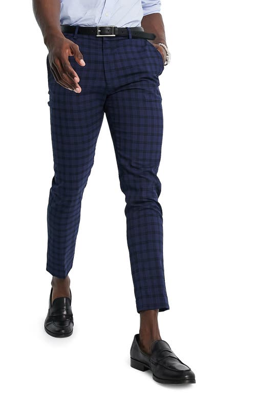 ASOS DESIGN Skinny Fit Suit Trousers in Medium Blue