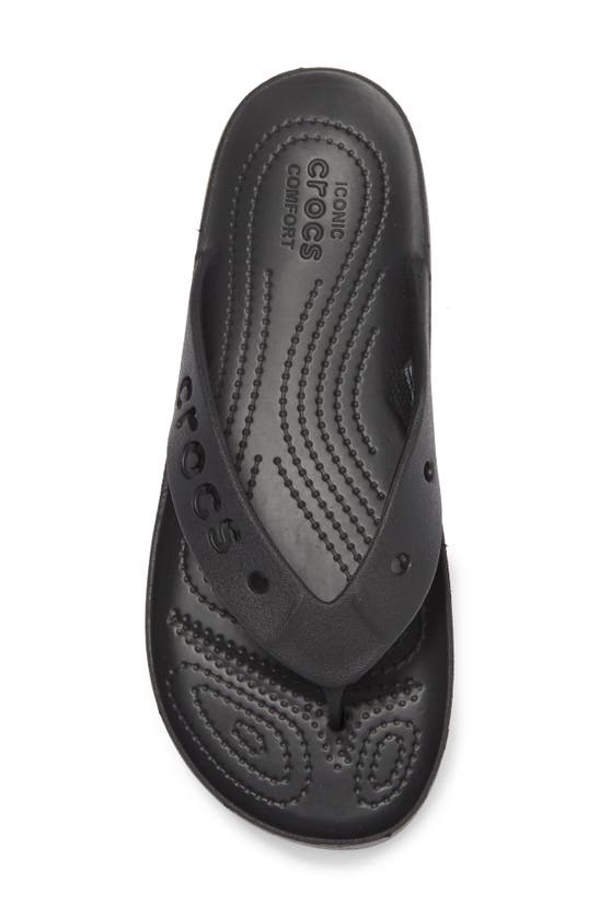 Crocs Baya Platform Sandal In Black