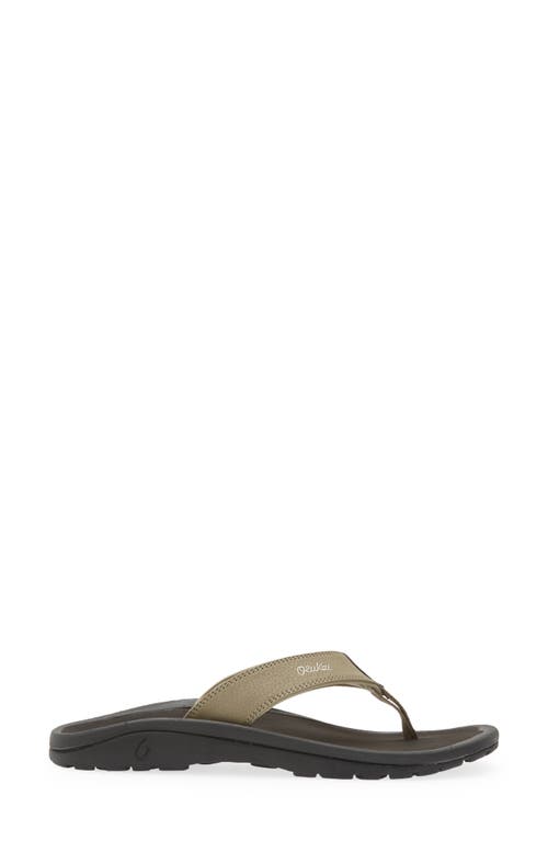 Shop Olukai Ohana Flip Flop In Clay/onyx