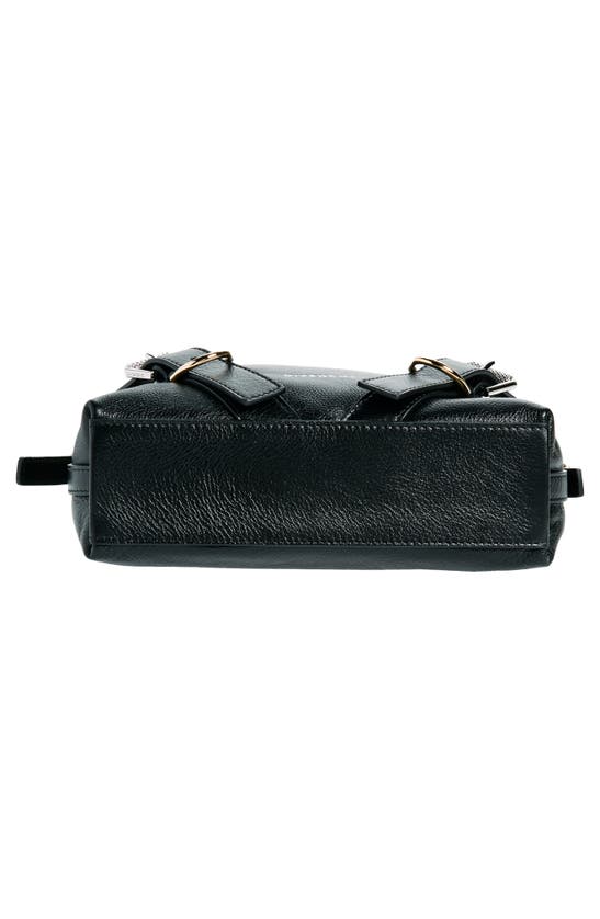 Shop Givenchy Small Voyou Leather Shoulder Bag In Black