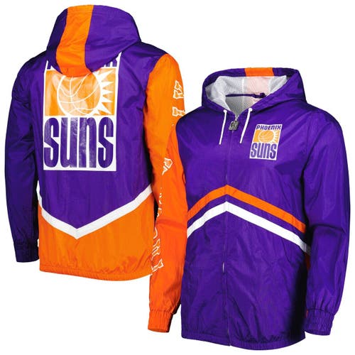 Men's Mitchell & Ness Purple Phoenix Suns Undeniable Full-Zip Windbreaker Jacket