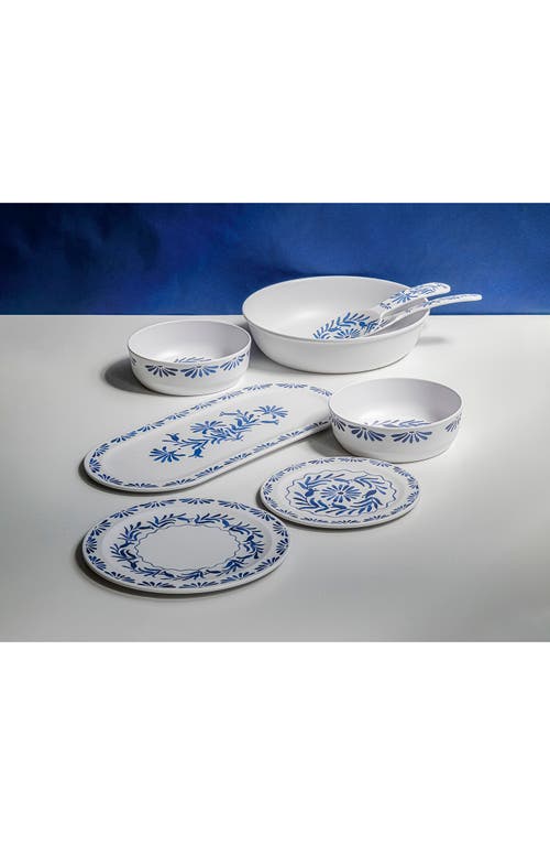 Tarhong Set Of Six Azul Melamine Plates In Blue