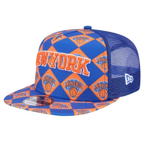 Men's New Era Blue New York Knicks Paisley 59FIFTY Fitted Hat