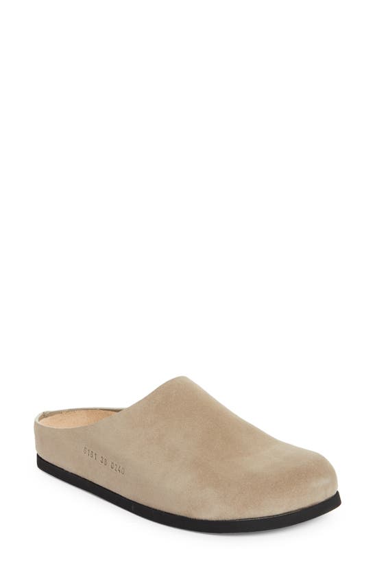 Shop Common Projects Debossed Clog In Taupe