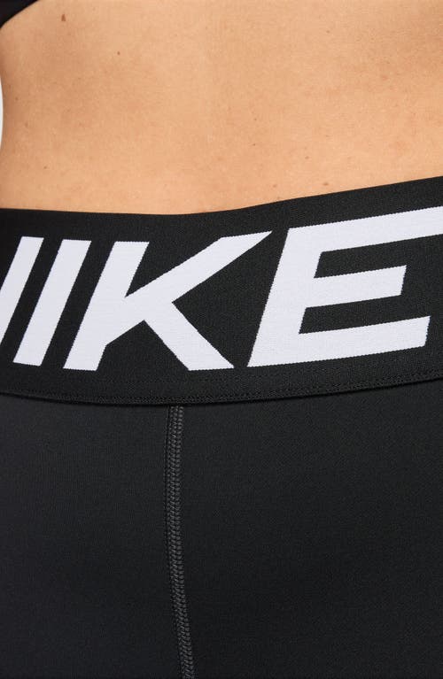 Nike Pro Sculpt High Waist Bike Shorts In Black/white