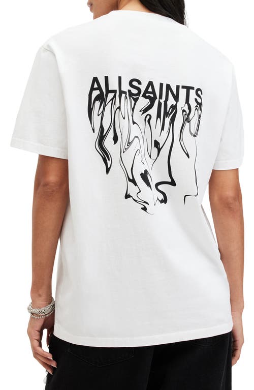 Shop Allsaints Inksaints Oversize Cotton Graphic T-shirt In White