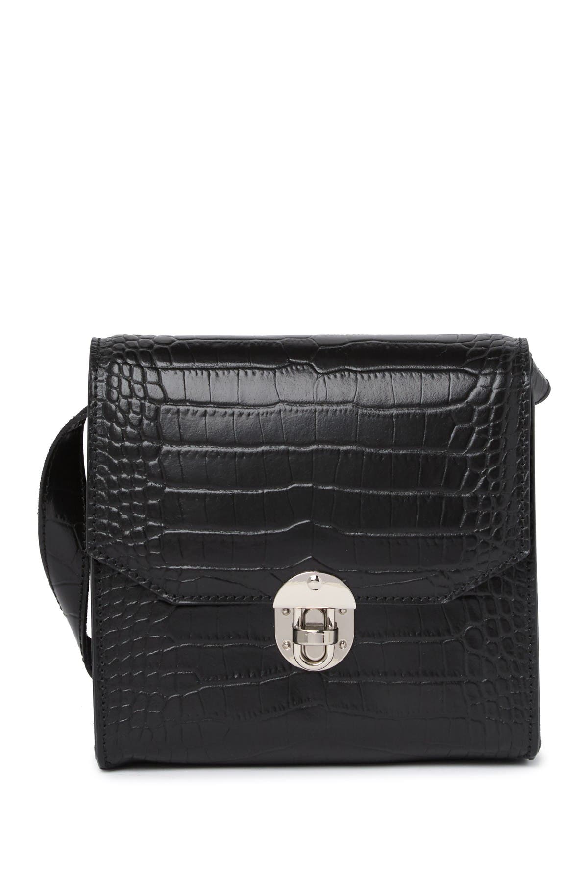 giorgio costa black leather crossbody bag