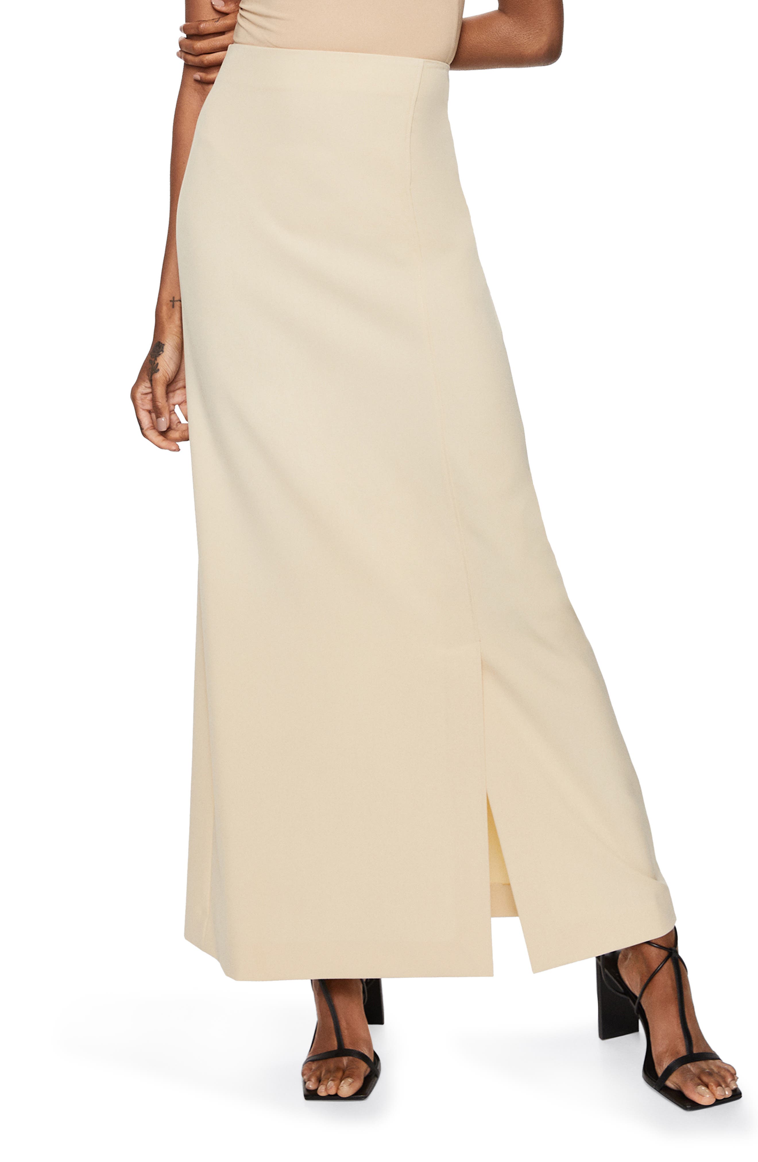 Mango Slit Hem Maxi Skirt