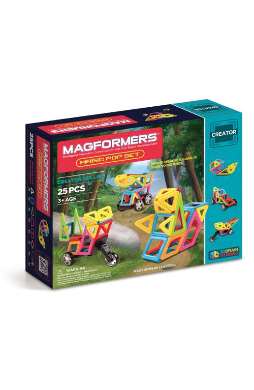image Magformers 'creator - Magic Pop' Magnetic 3d Construction Set In Opaque Rainbow At Nordstrom